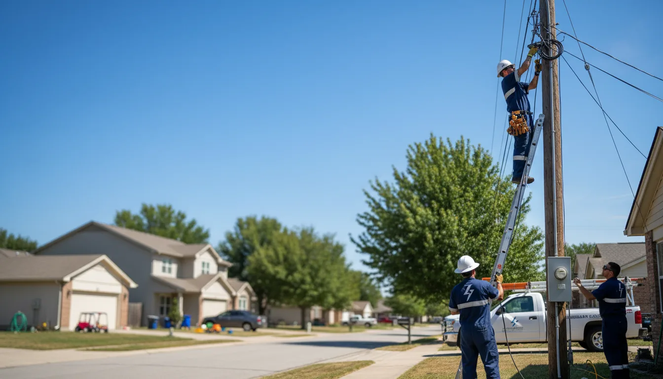 Residential electrician providing installation services in Gilman, WI
